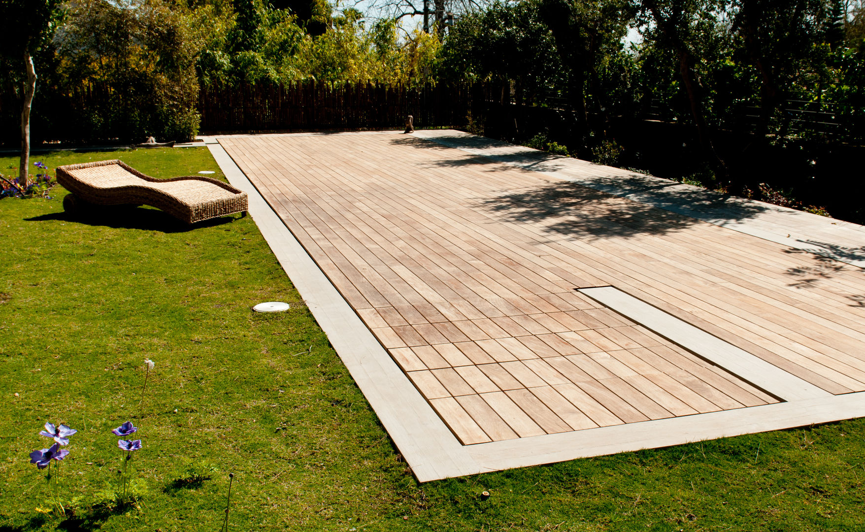Wood deck Covered Movable Floor, AGOR Engineering AGOR Engineering Modern Havuz