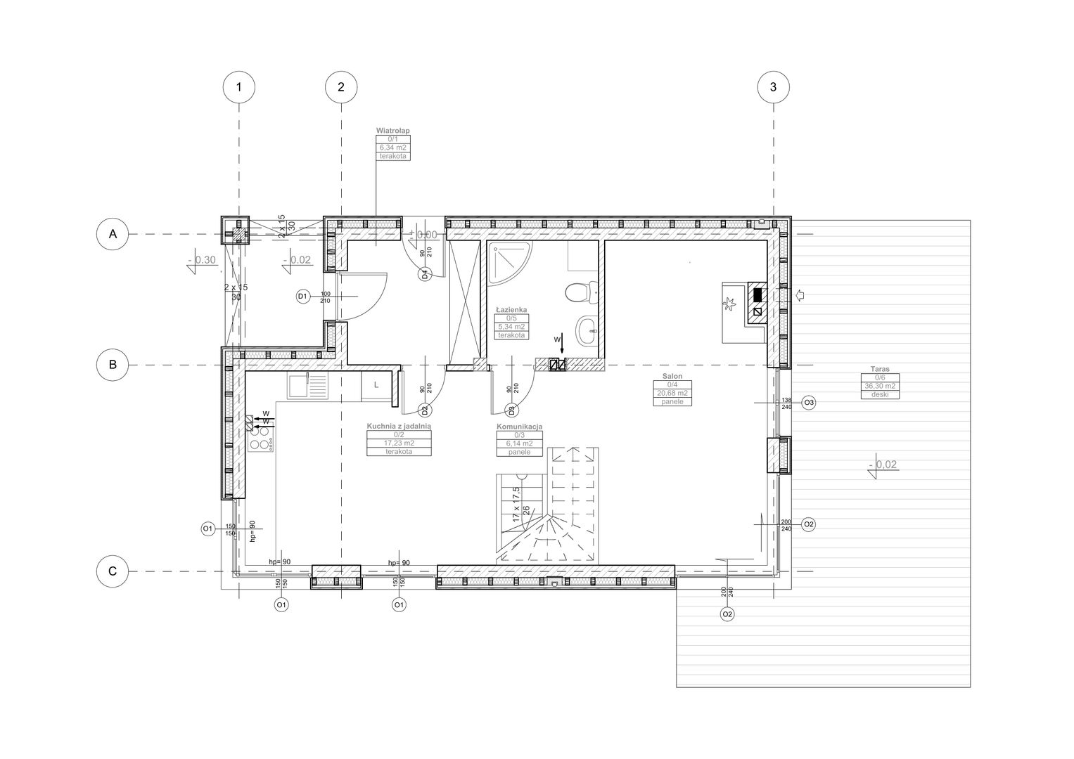 homify İskandinav Evler Ahşap Ahşap rengi