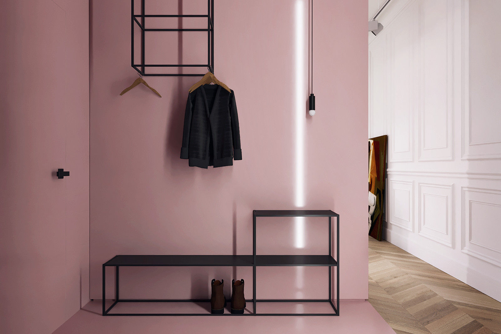 homify Pasillos, vestíbulos y escaleras de estilo minimalista