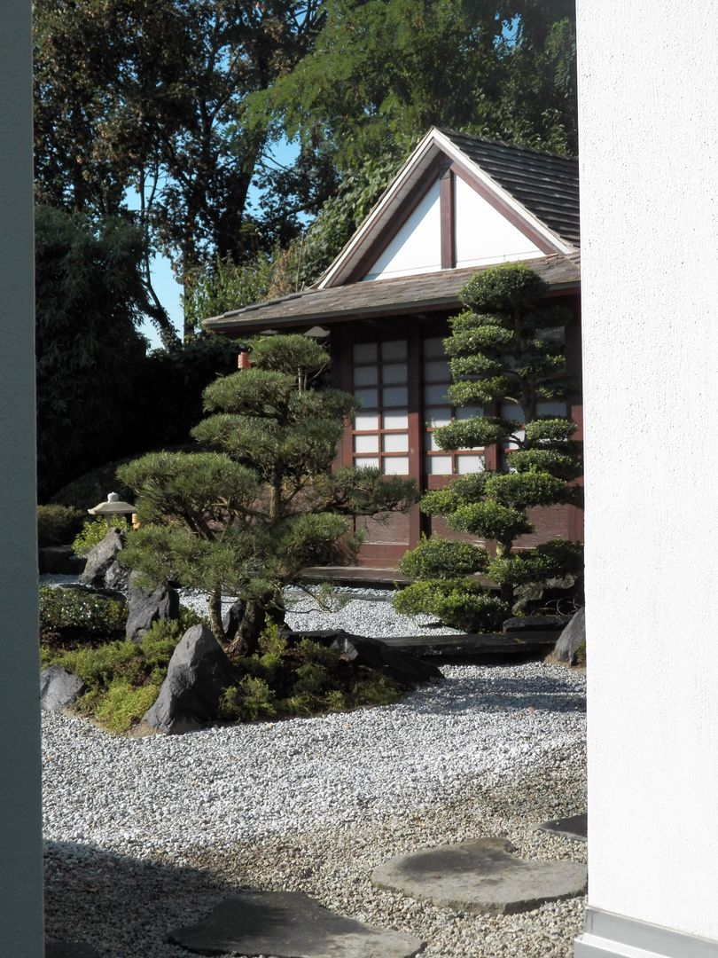 Umwandlung eines Teichgartens in einen Karesansui - Trockenlandschaftsgarten - Japanese Dry Landscape Garden, Kokeniwa Japanische Gartengestaltung Kokeniwa Japanische Gartengestaltung Jardines de estilo asiático