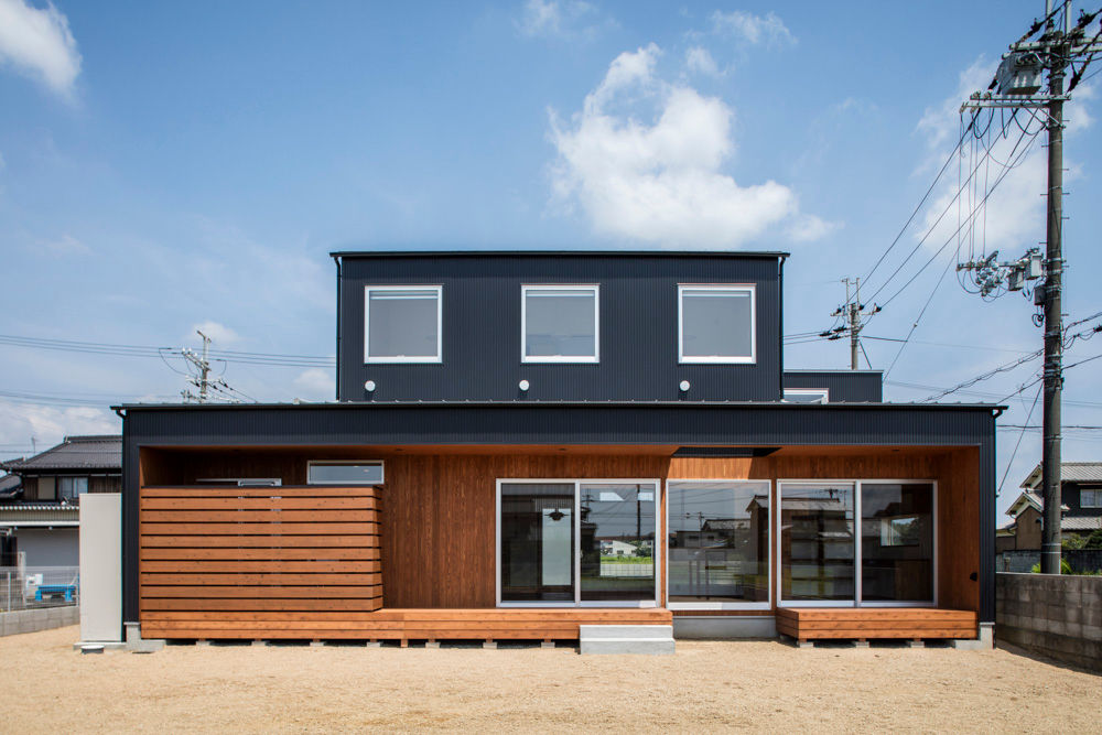 太子町の家－terrace side house－, 祐建築設計事務所 祐建築設計事務所 Modern houses