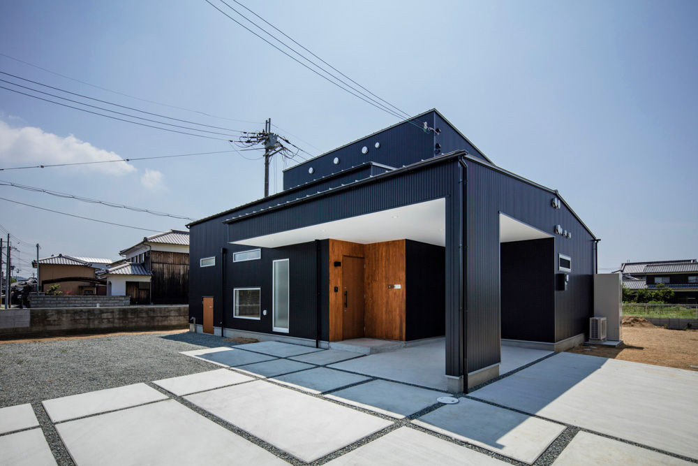 太子町の家－terrace side house－, 祐建築設計事務所 祐建築設計事務所 Casas estilo moderno: ideas, arquitectura e imágenes