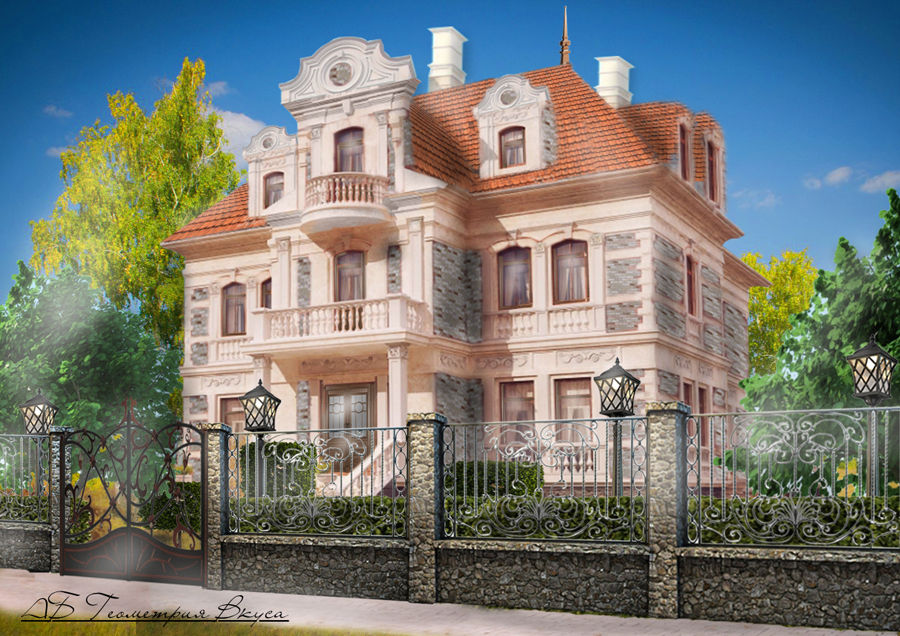 Некоторые эскизы и визуализации, Геометрия Вкуса Геометрия Вкуса Casas de estilo colonial