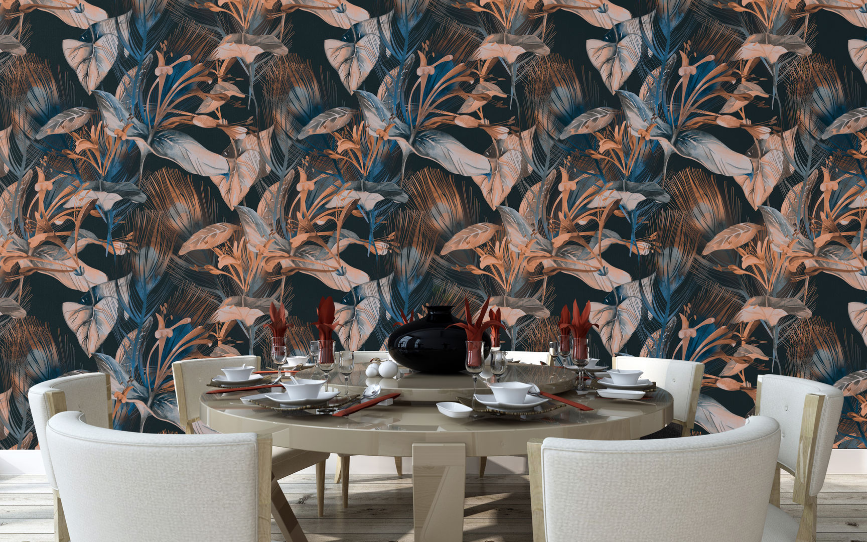 Dusk in the Jungle Pixers Paredes y suelos de estilo tropical wall mural,wallpaper,wall decal