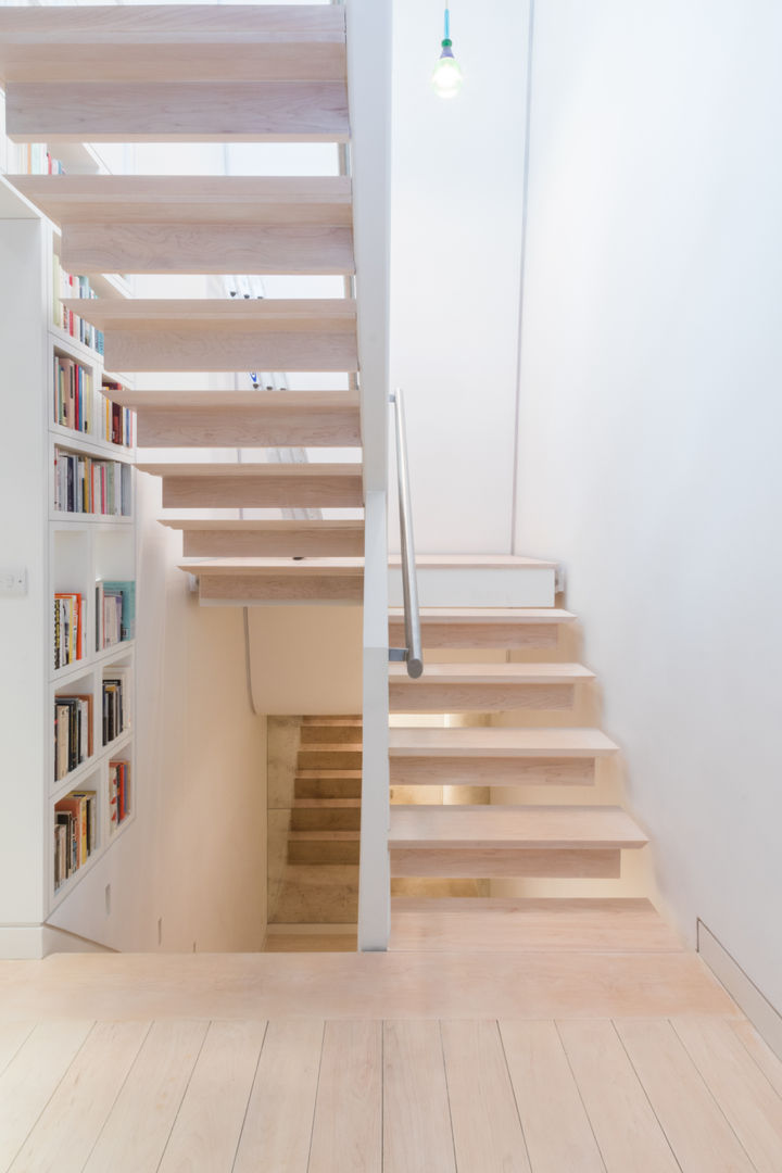 Kensington, SW5 - Renovation, TOTUS TOTUS Modern corridor, hallway & stairs