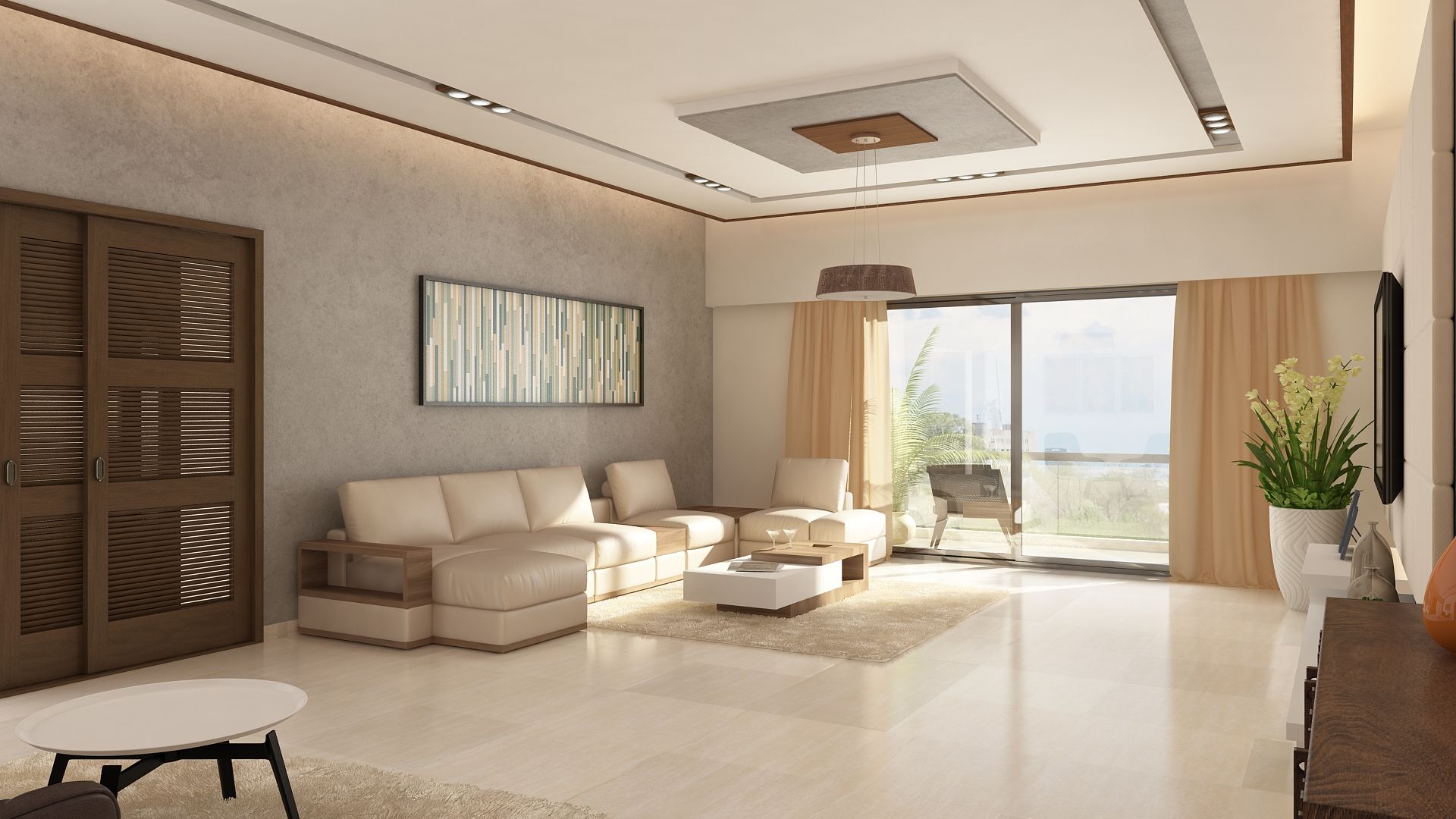 2 BHK Apartment Interior Design, Ghar360 Ghar360