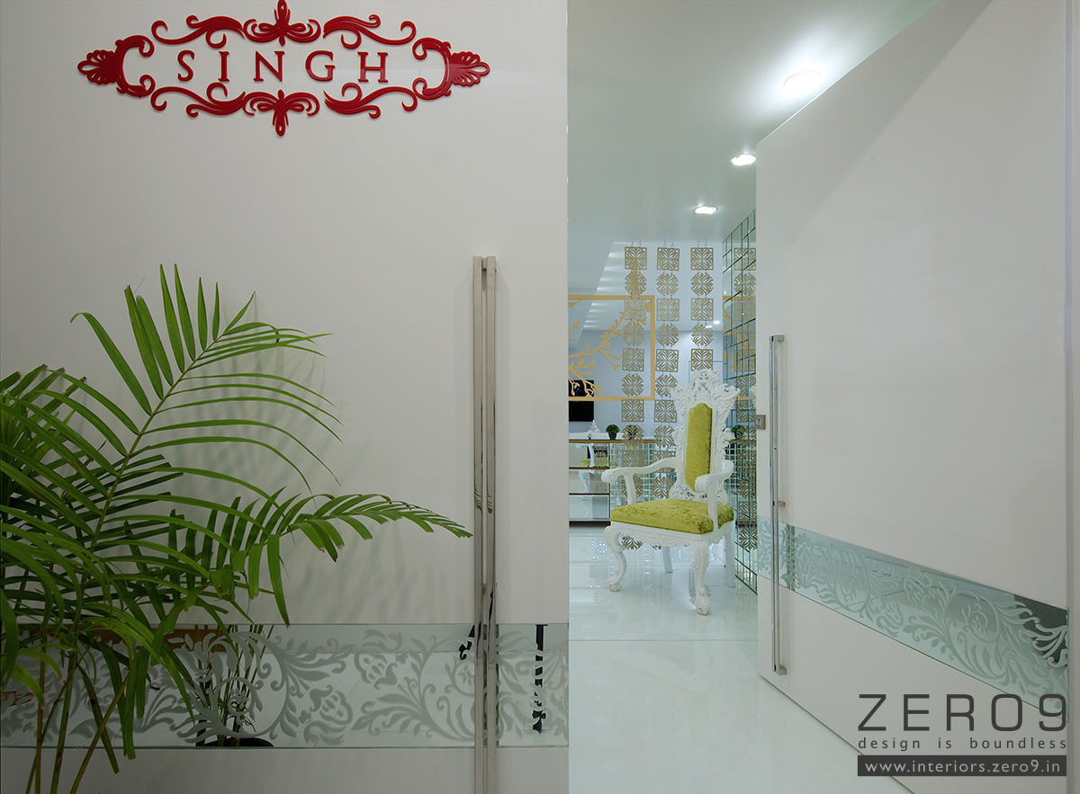 home, ZERO9 ZERO9 Ingresso, Corridoio & Scale in stile asiatico
