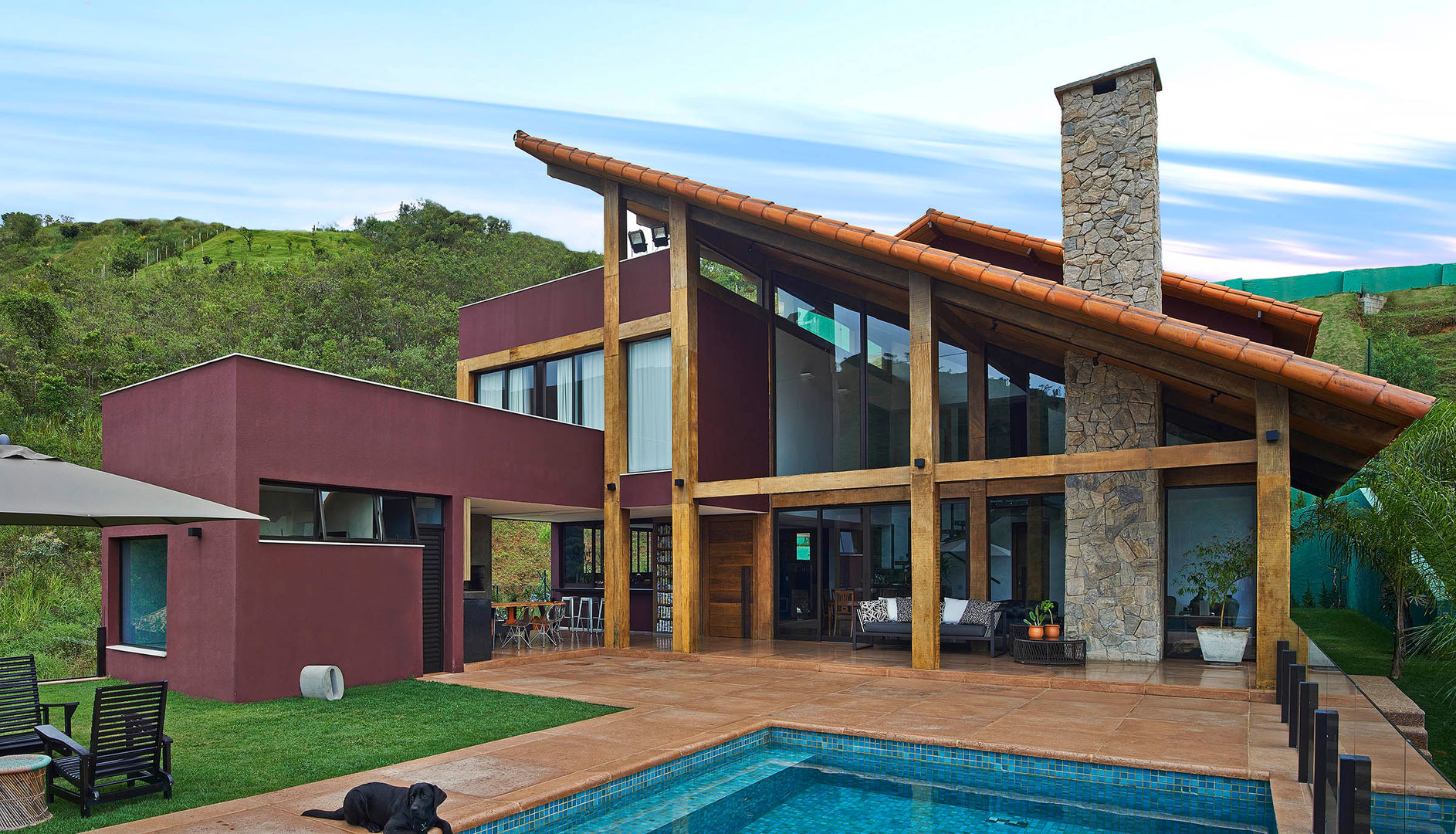 CASA TERRAÇO, David Guerra Arquitetura e Interiores David Guerra Arquitetura e Interiores Rumah Gaya Country