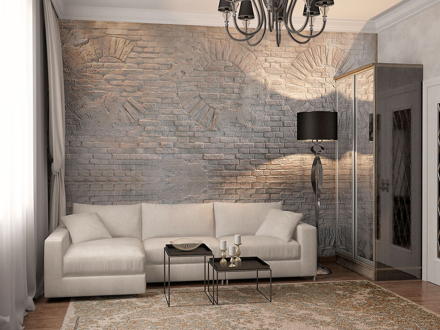 Дизайн 3-комн квартиры, Проектное бюро O.Diordi Проектное бюро O.Diordi Living room