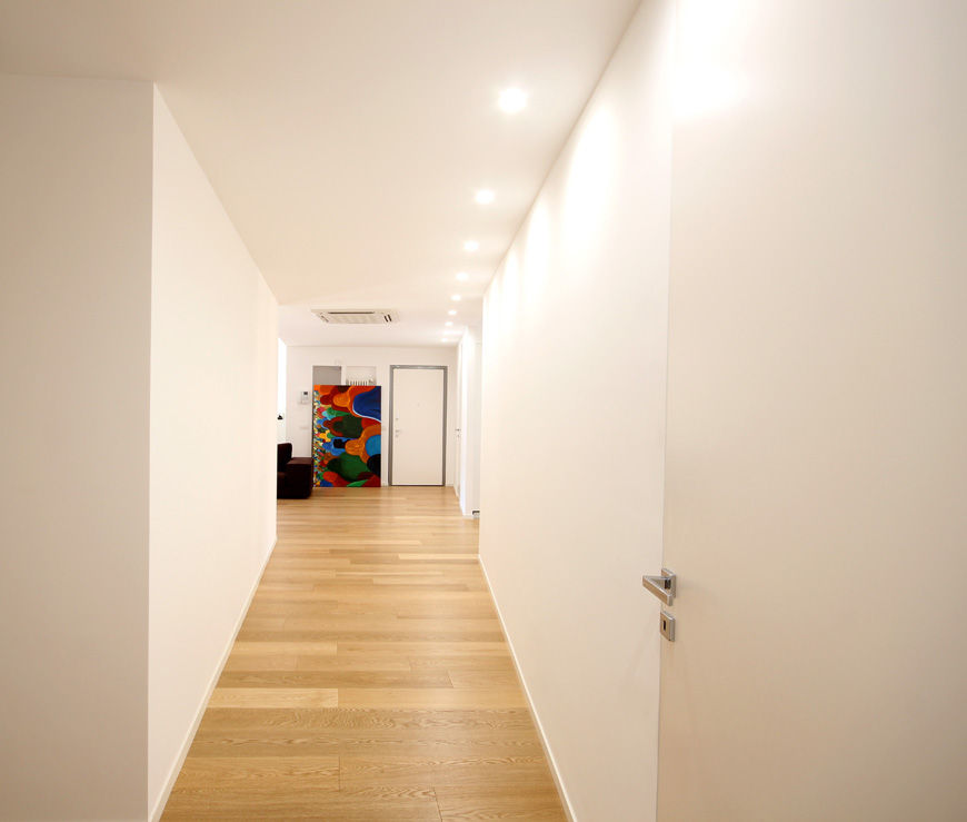 Casa Dash, Ad'A Ad'A Minimalist corridor, hallway & stairs Wood Wood effect