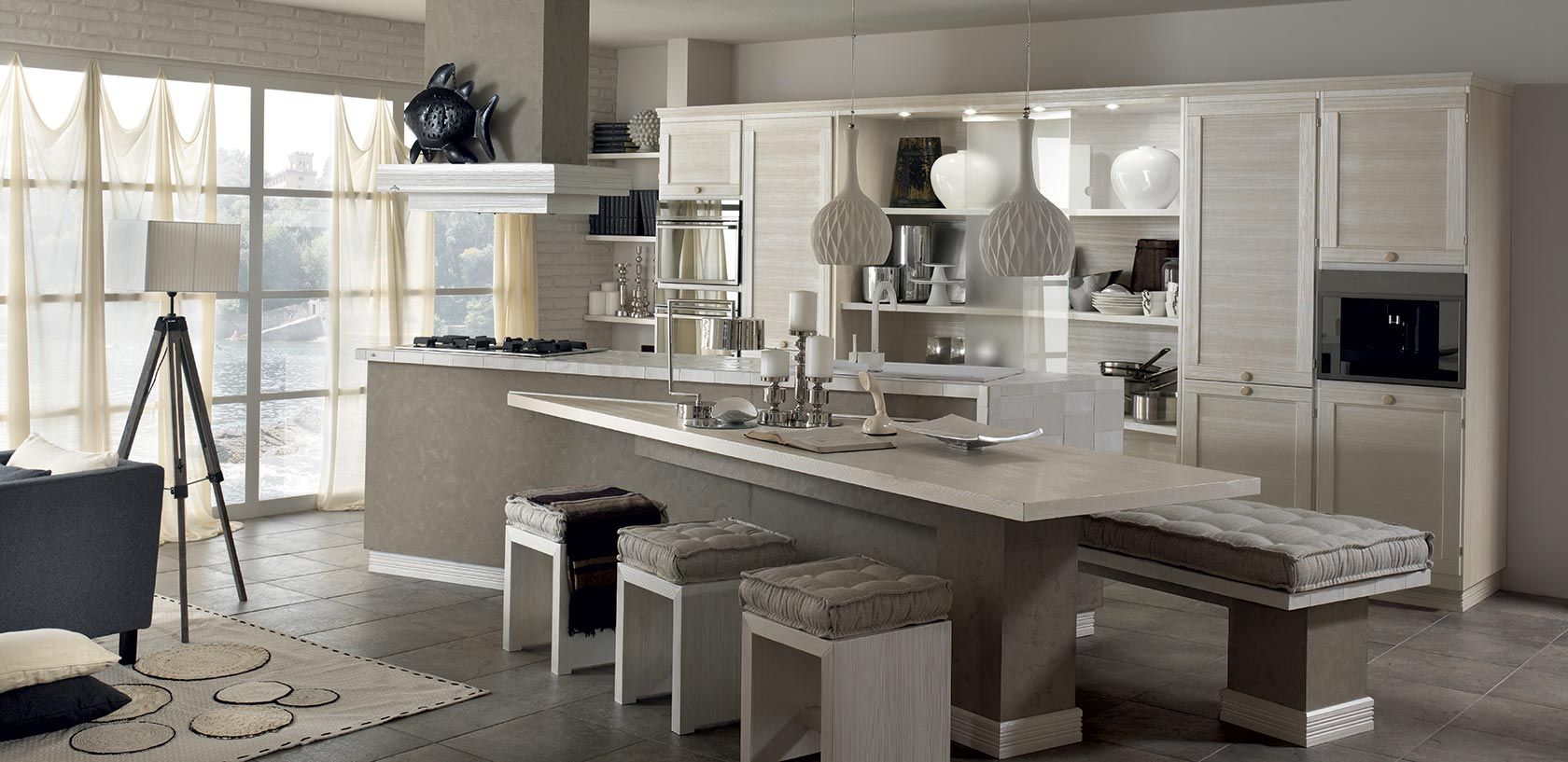 Contemporary Kitchen: country by Casa Più Arredamenti, Country contemporary kitchen