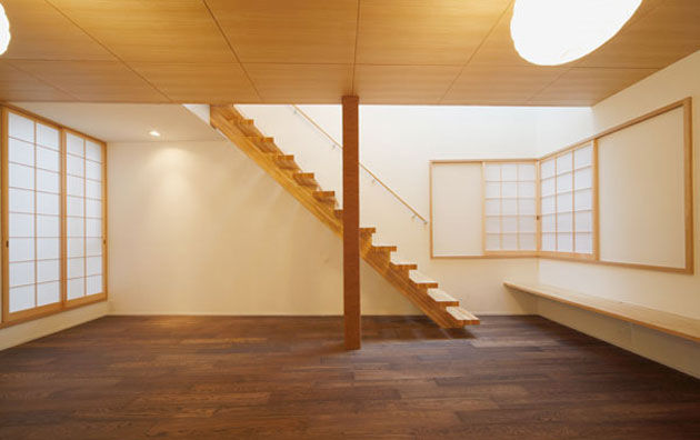 光の降る家, 株式会社Ｆｉｔ建築設計事務所 株式会社Ｆｉｔ建築設計事務所 Modern living room Wood Wood effect