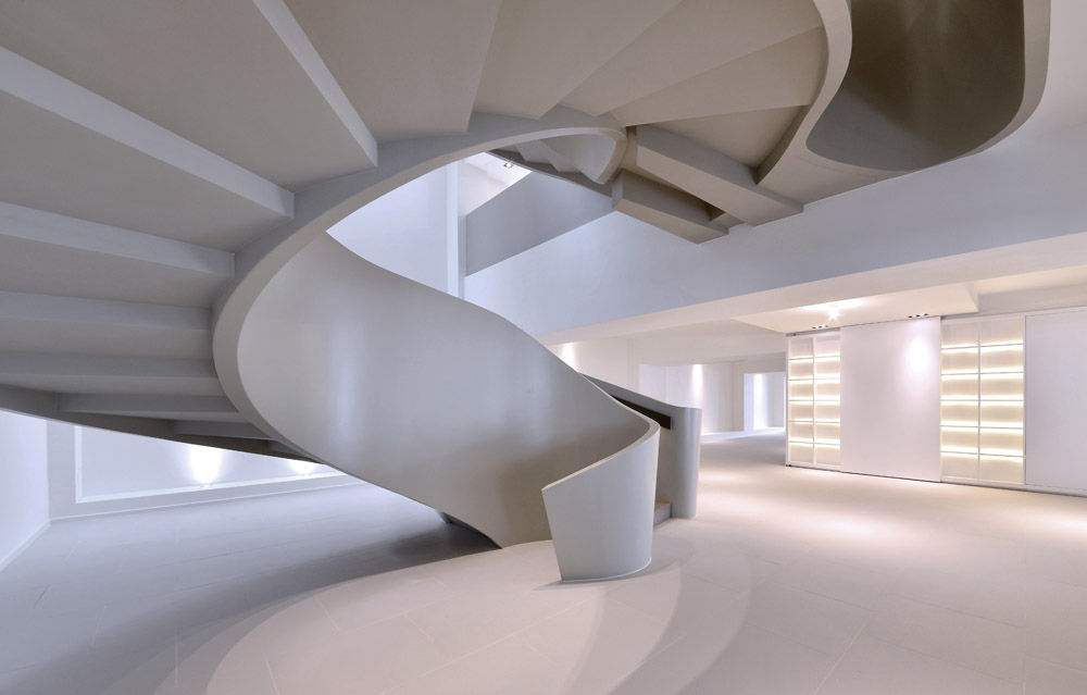 THE RIBBON HOUSE, FAK3 FAK3 Corredores, halls e escadas minimalistas