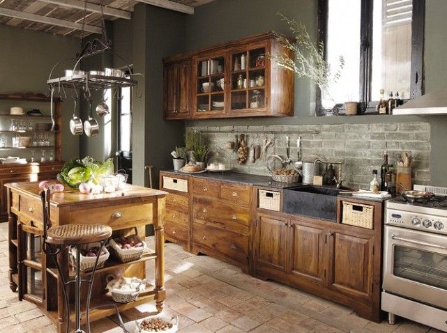 homify Rustic style kitchen Cabinets & shelves