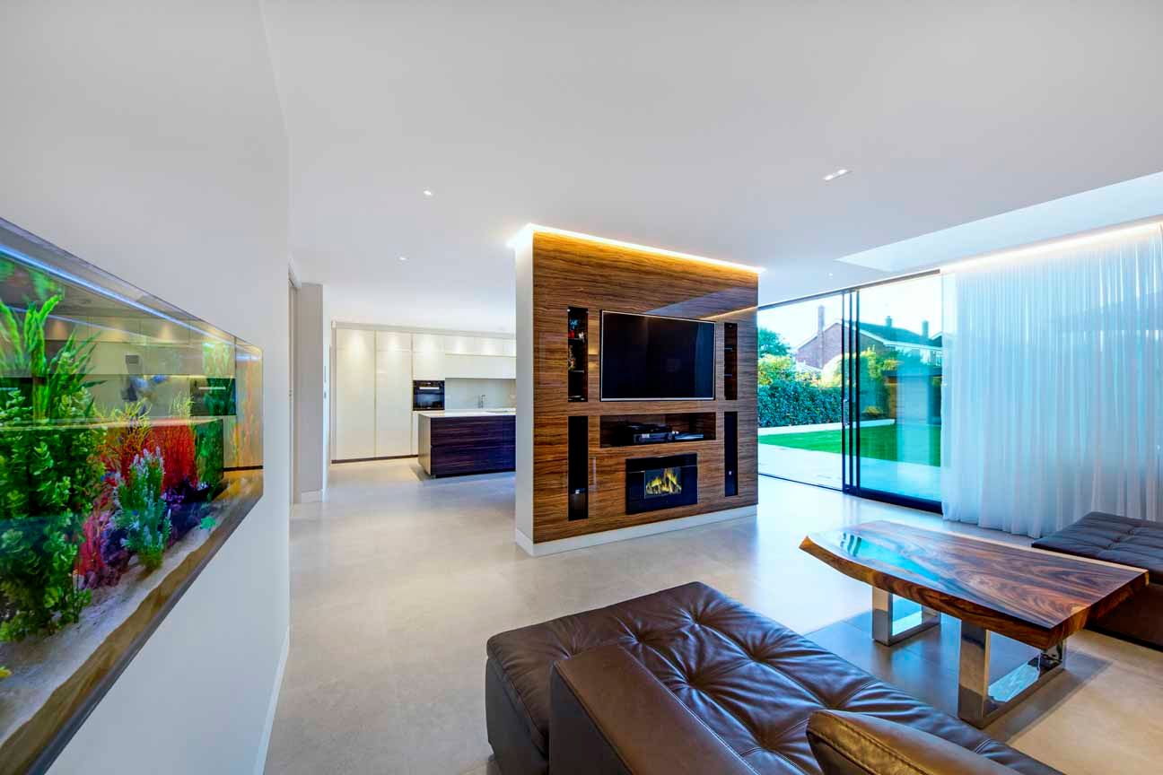Hadley Wood - North London, New Images Architects New Images Architects モダンデザインの リビング