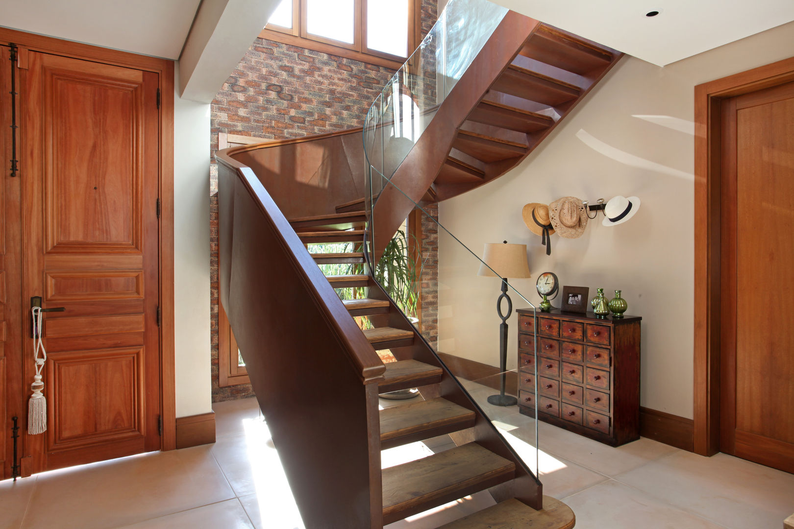 homify Country style corridor, hallway& stairs