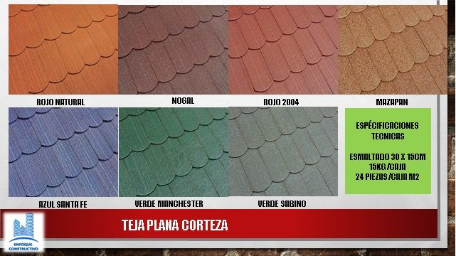 TEJA PLANA "CORTEZA" homify Casas modernas Ladrillos