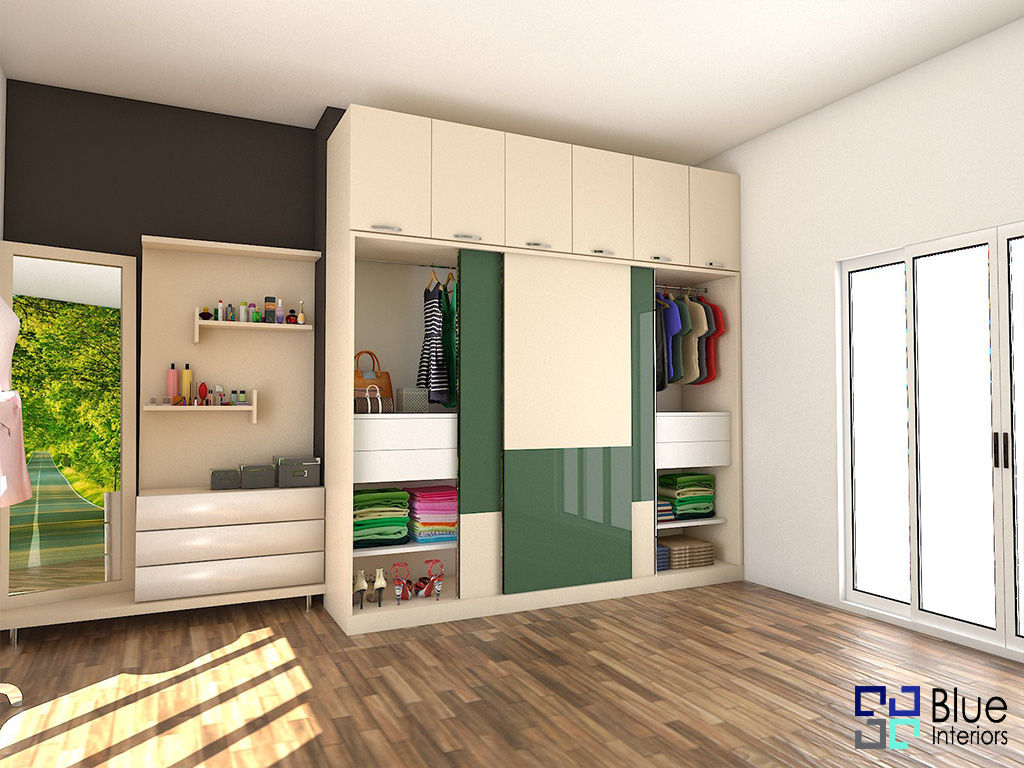 Forest Green Glossy - Wardrobe Design homify \t Interior Designers In Bangalore,Best Interior Designers In Bangalore,Interior Decorators In Bangalore,Interior Design Companies In Bangalore