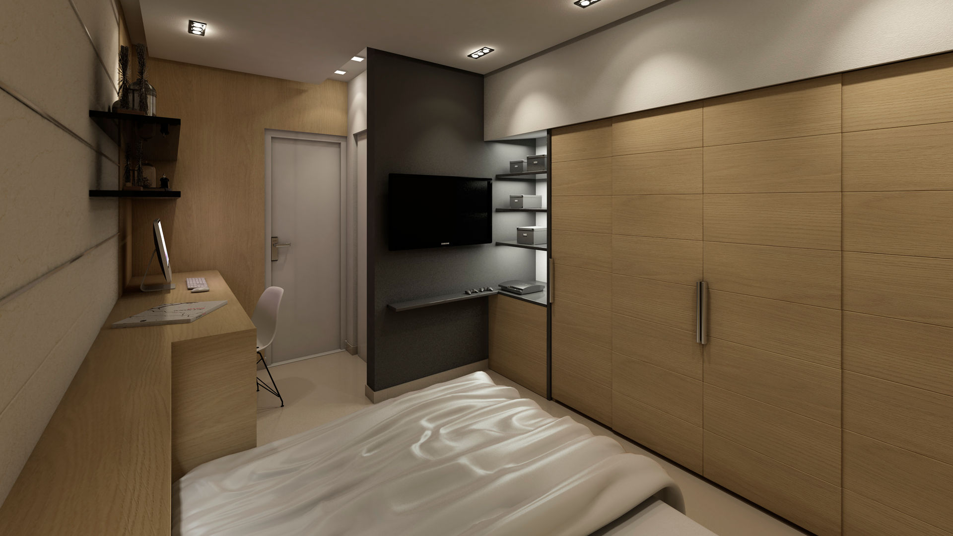 APARTAMENTO JS, NOGARQ C.A. NOGARQ C.A. Modern style bedroom