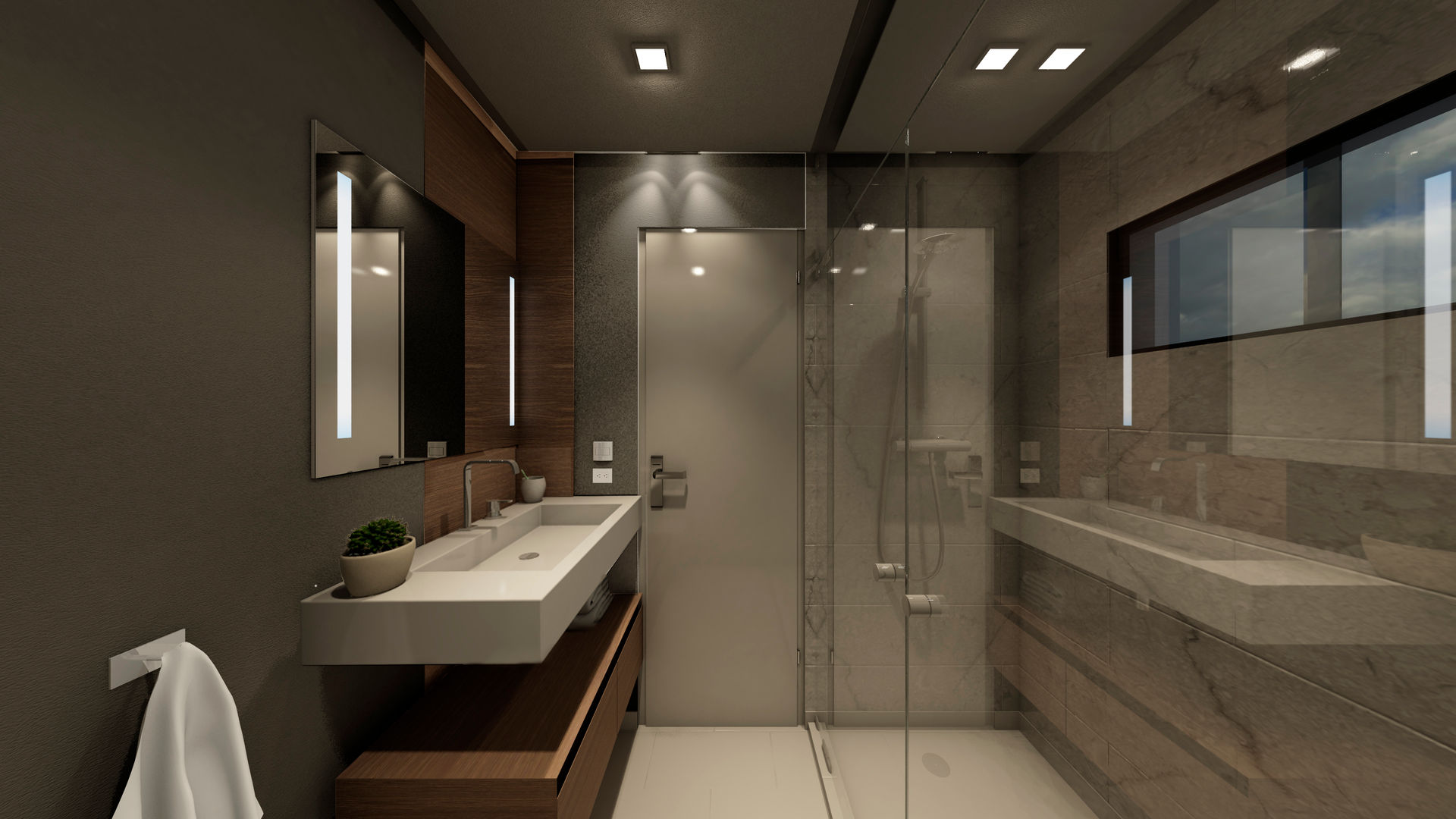 APARTAMENTO JS, NOGARQ C.A. NOGARQ C.A. Ванная комната в стиле модерн