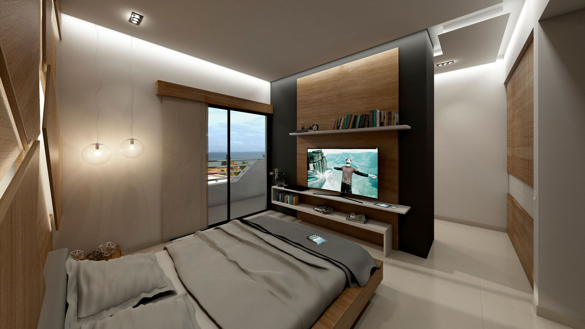 APARTAMENTO JS, NOGARQ C.A. NOGARQ C.A. Modern style bedroom
