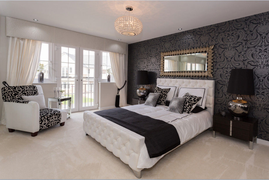 Modern Monochrome Graeme Fuller Design Ltd Chambre classique