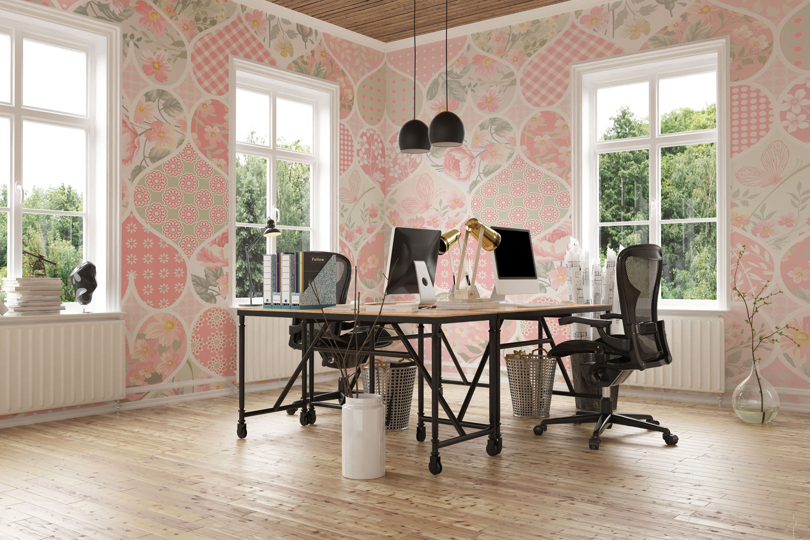 Love is in the air Pixers Oficinas de estilo clásico wall mural,wallpaper,wall decal