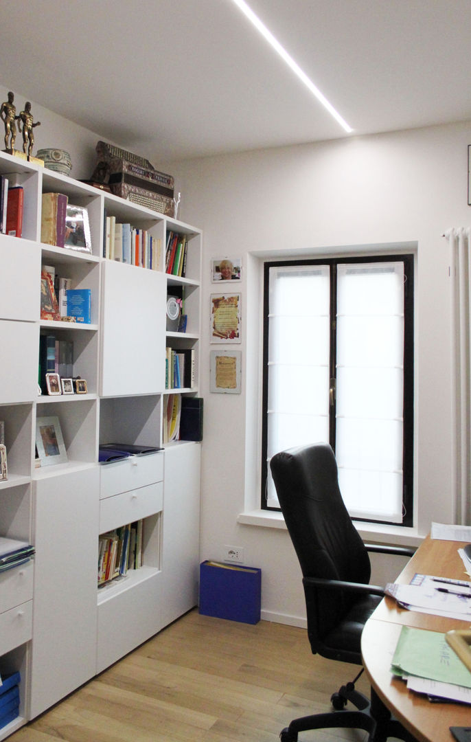 Relooking appartamento datato, SuMisura SuMisura Phòng học/văn phòng phong cách hiện đại