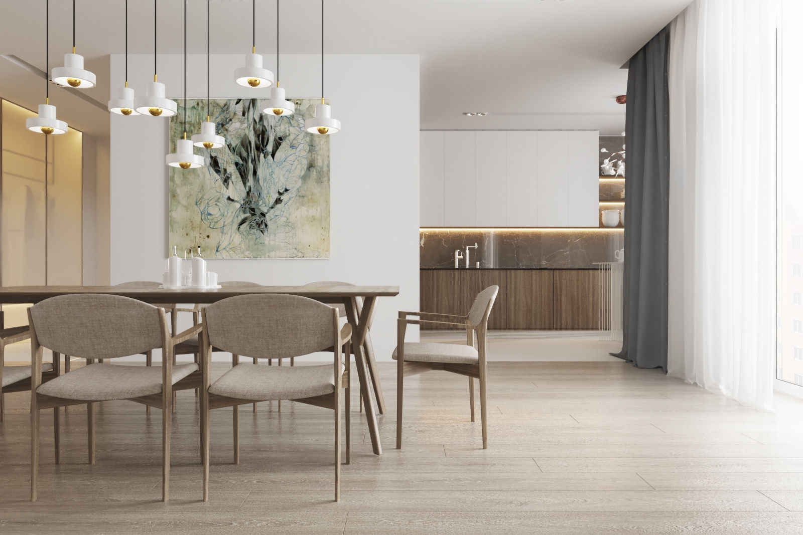 Dreaming of light, Espace Team Espace Team Minimalist dining room