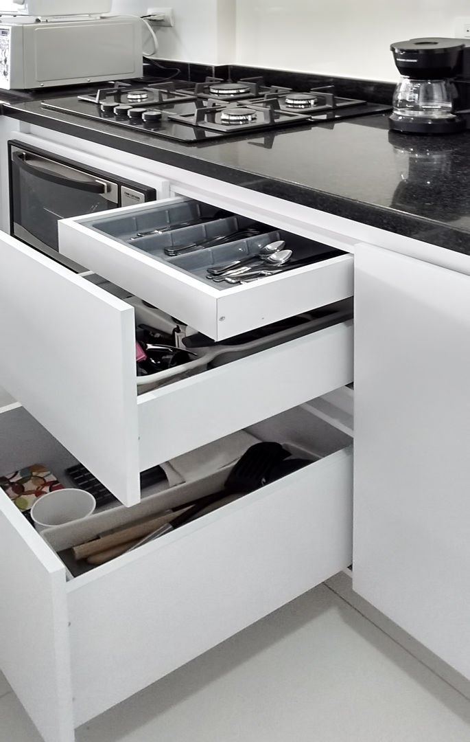 Cocina Integral Remodelar Proyectos Integrales Cocinas de estilo moderno Tablero DM