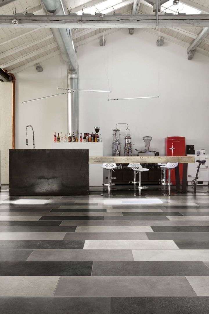 Stijlvolle ideeën met tegels voor de gehele woning , Sani-bouw Sani-bouw Industrial style kitchen Tiles