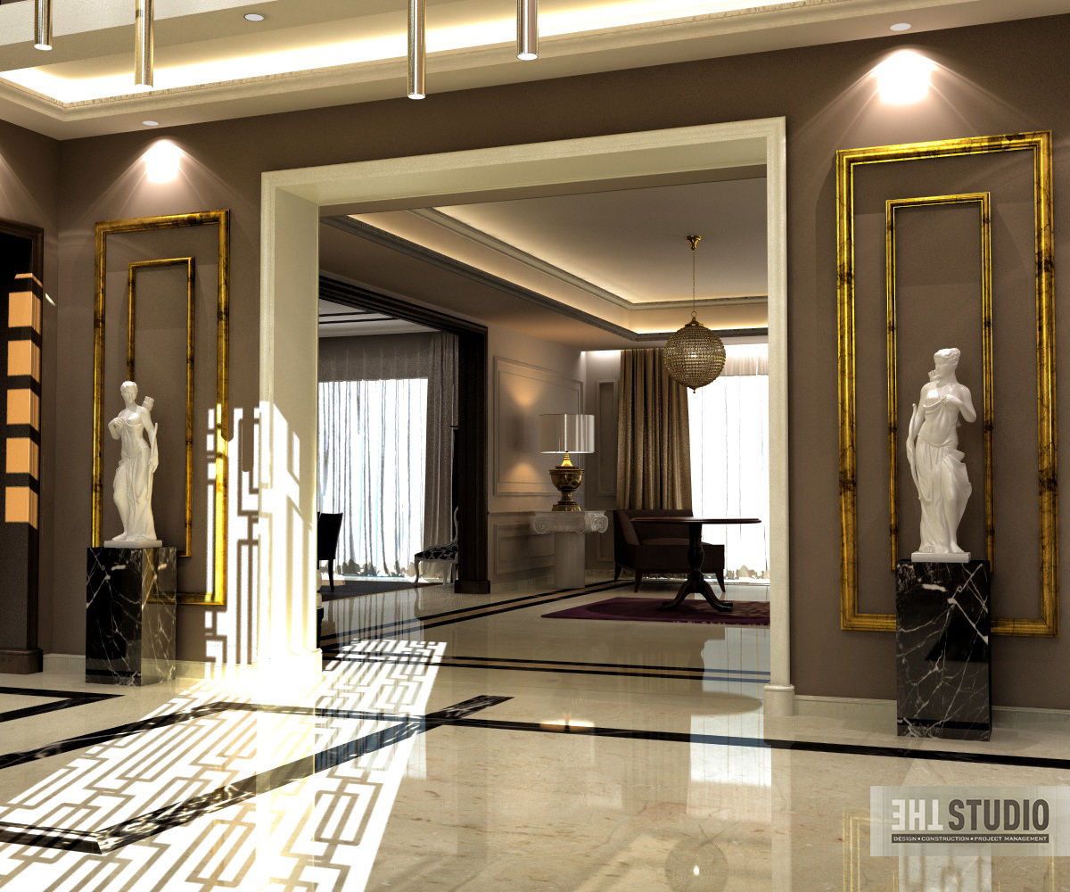 Lake View-Cairo homify Modern Corridor, Hallway and Staircase interior,design,entrance,hallway,newclassic,door_way