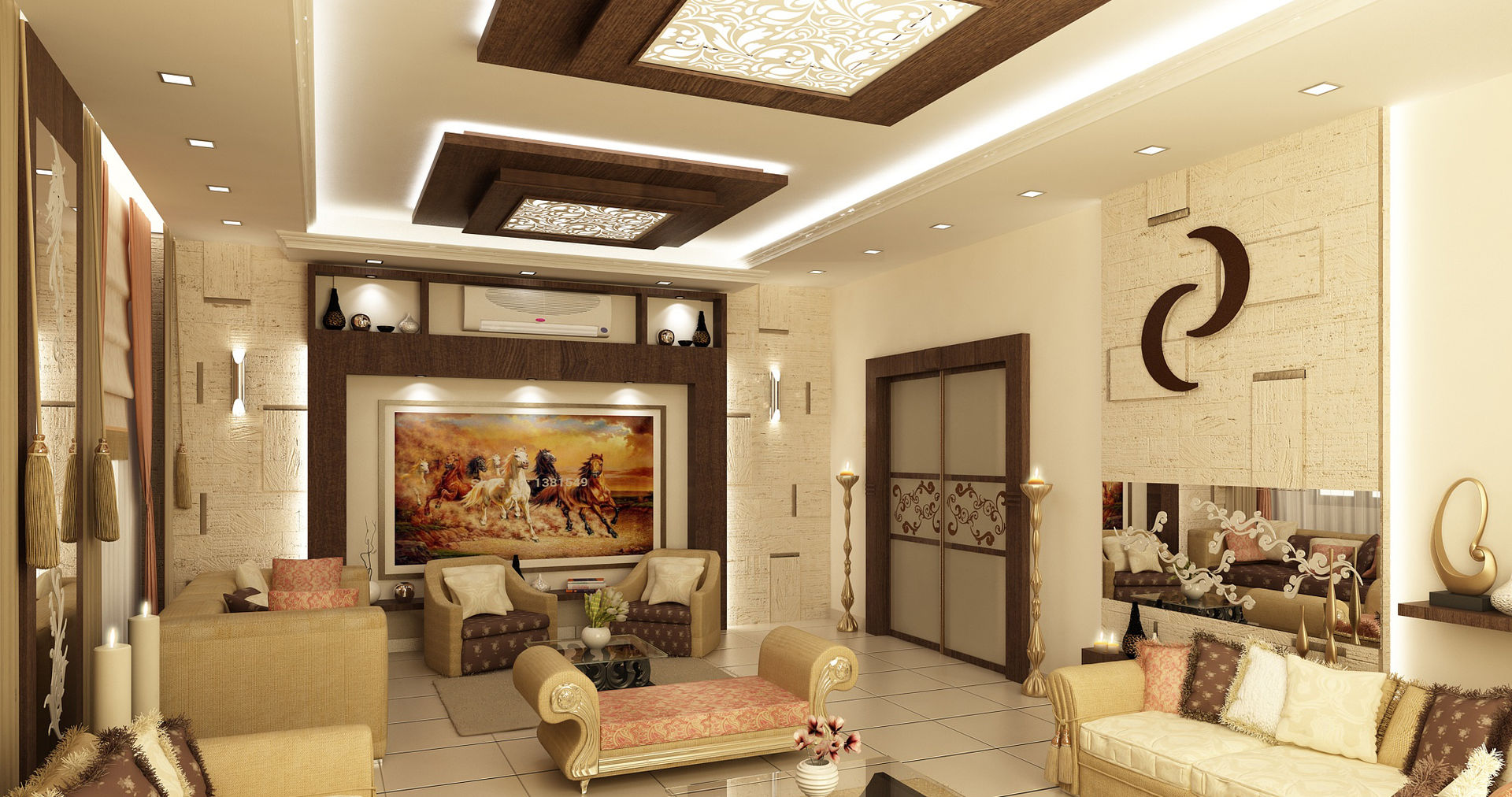 تصاميم داخلية فيلا سكنية (1), rashaatalla rashaatalla Taman interior Interior landscaping