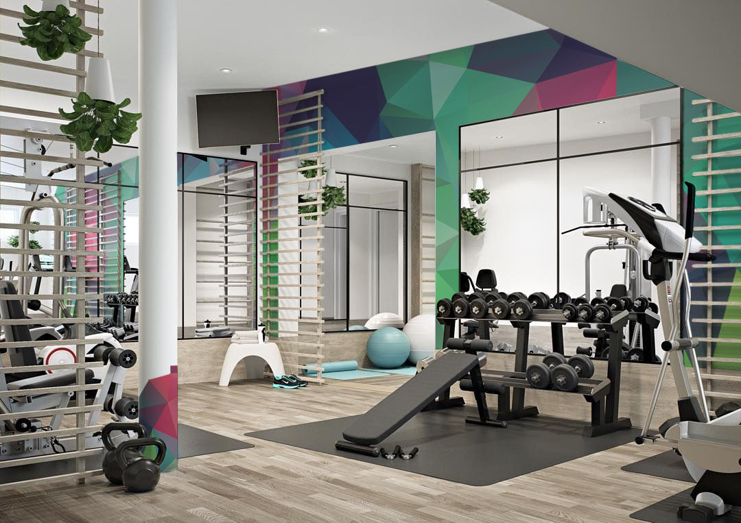 Lost in colors Pixers Modern Gym wall mural,wallpaper,wall decal