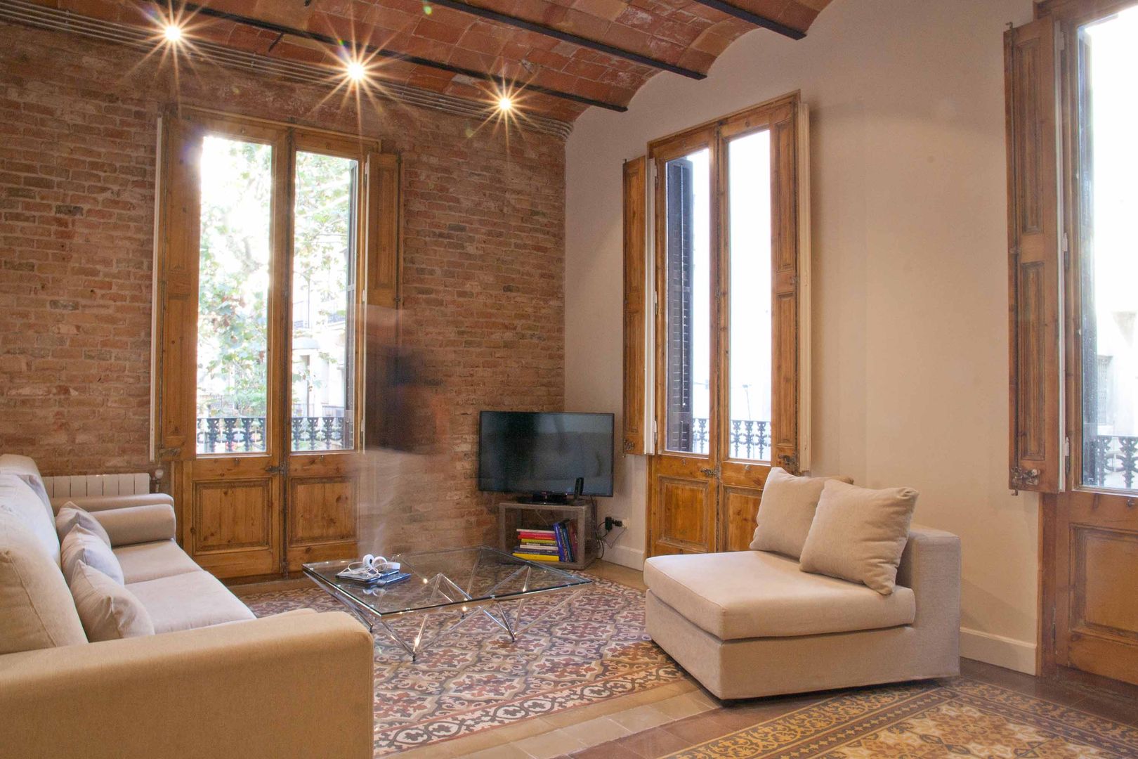 Sala de estar. Living room. Nordic style. Brick Serveis d'Interiorisme S.L. Salones modernos