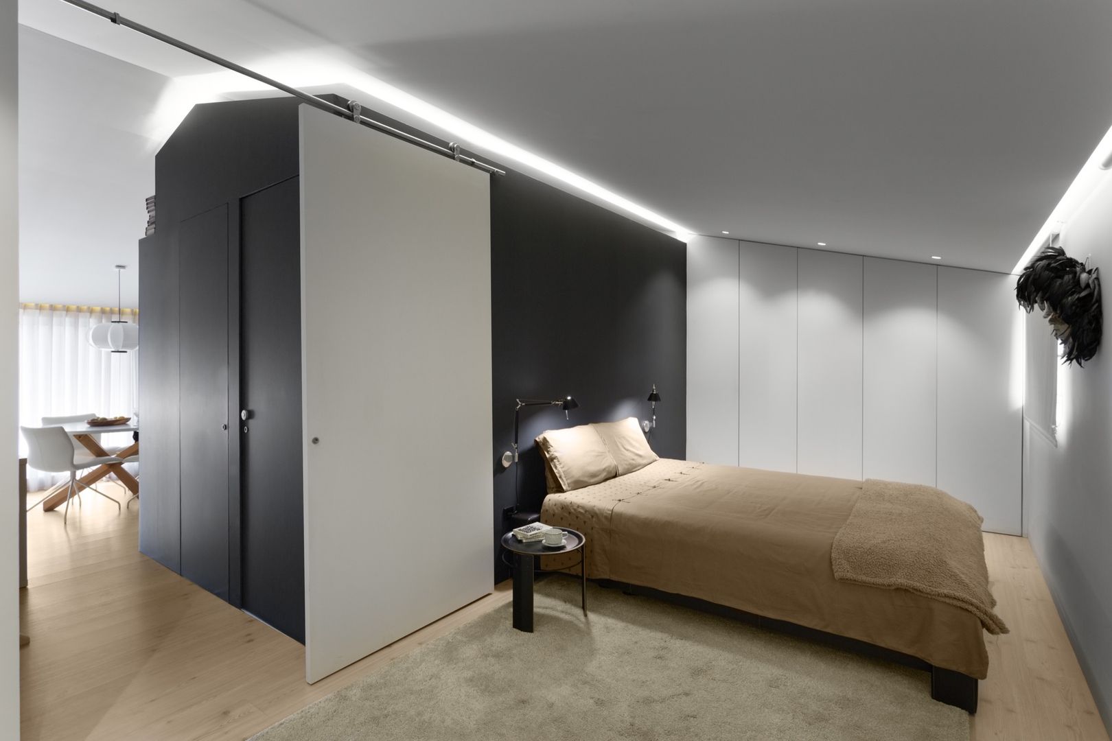 SS Apartment, PAULO MARTINS ARQ&DESIGN PAULO MARTINS ARQ&DESIGN 미니멀리스트 침실