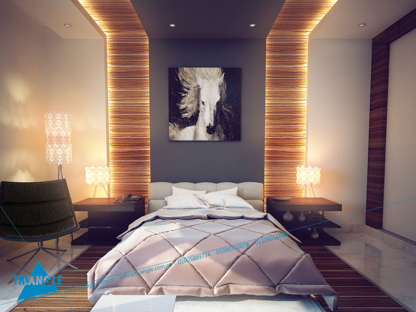 sample, triangle triangle Modern style bedroom