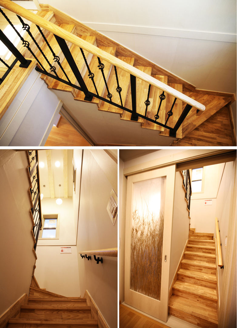 homify Mediterranean corridor, hallway & stairs