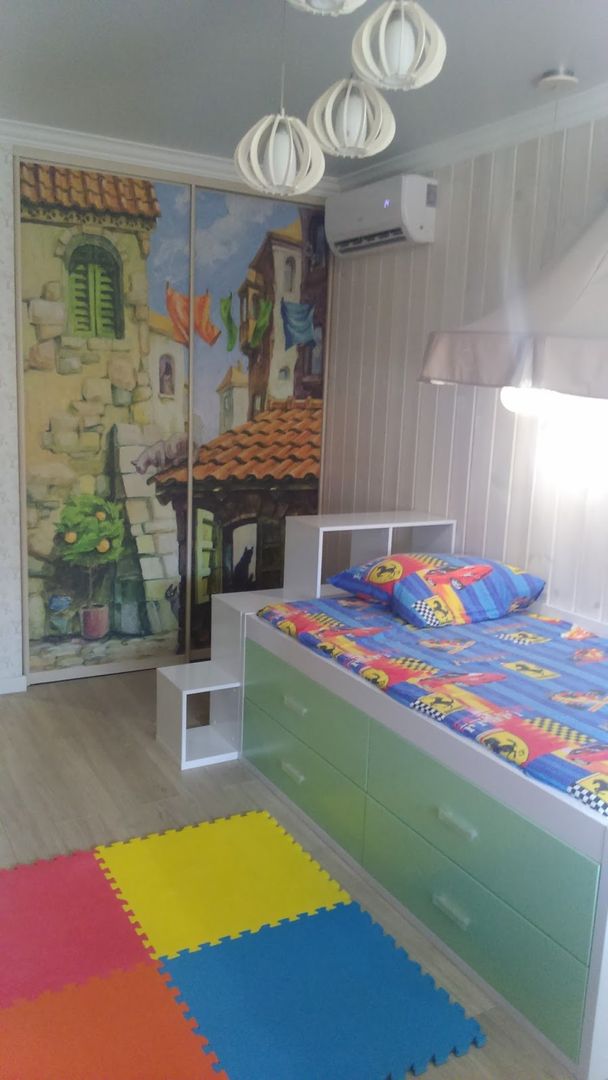 Готовый ремонт в коттеджном поселке "Бавария" Студия интерьерного дизайна happy.design Детская комната в стиле модерн