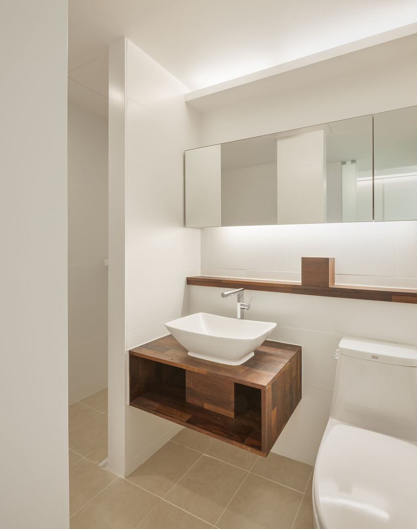 신당동 아파트 인테리어, 서가 건축사사무소 서가 건축사사무소 現代浴室設計點子、靈感&圖片