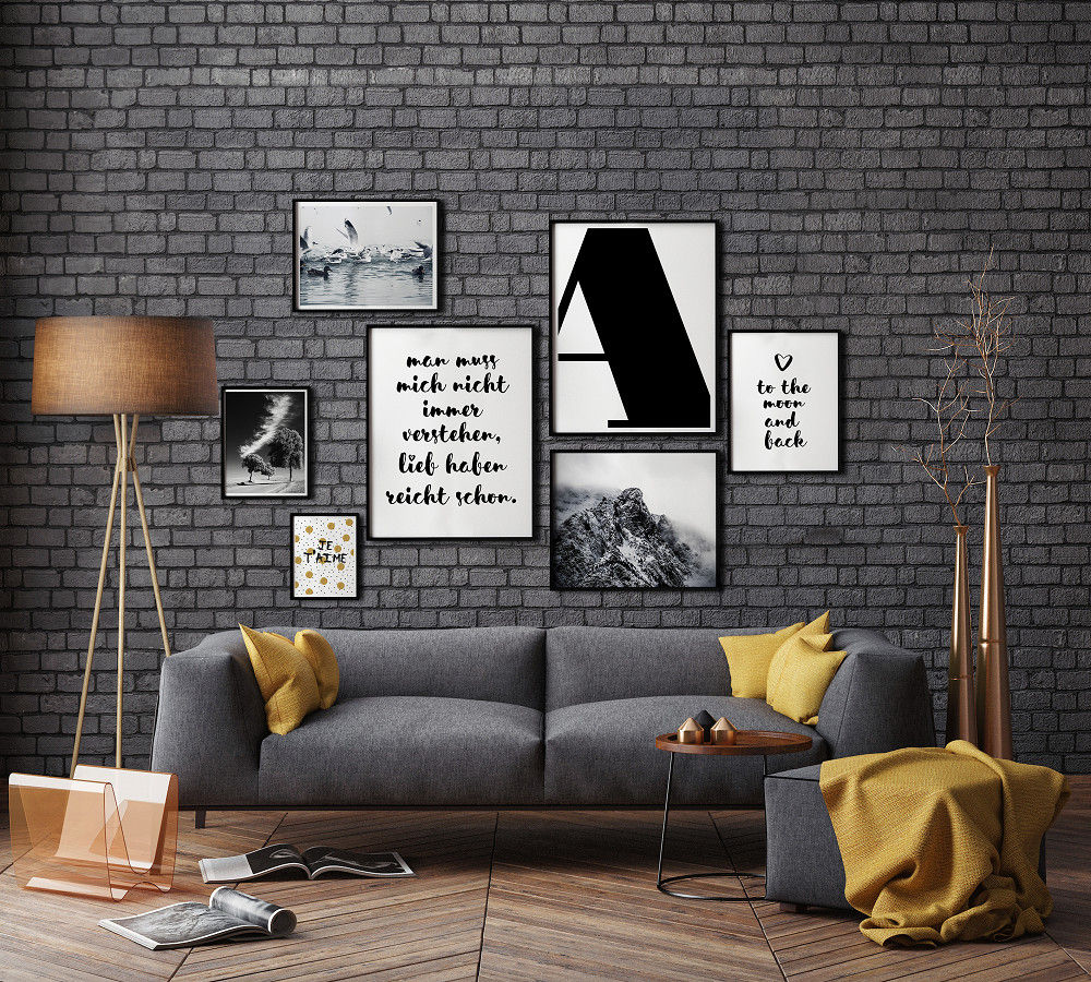 Premium-Poster in Bilderrahmen, K&L Wall Art K&L Wall Art Modern living room Paper Accessories & decoration