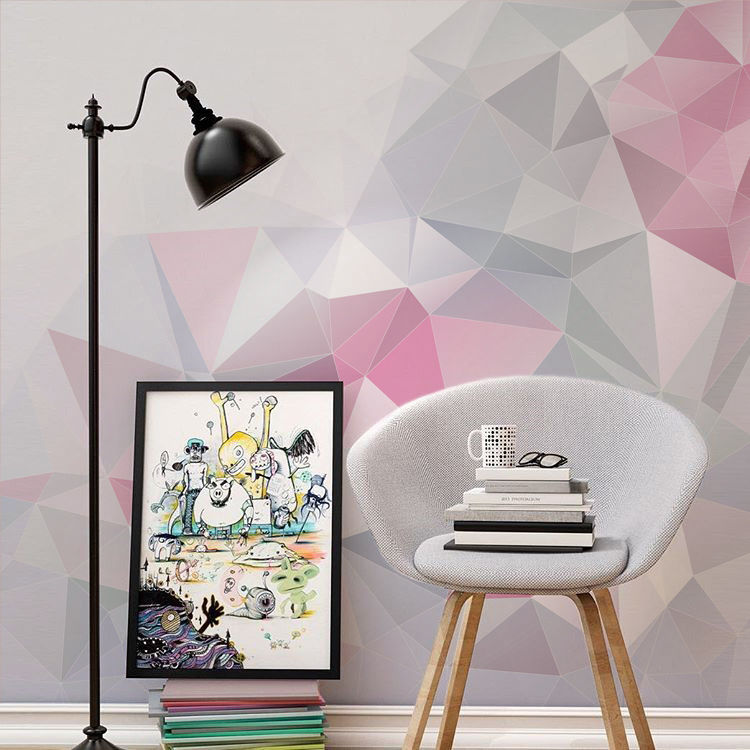 Abstract Space Pixers Study/office wall mural,wallpaper,wall decal
