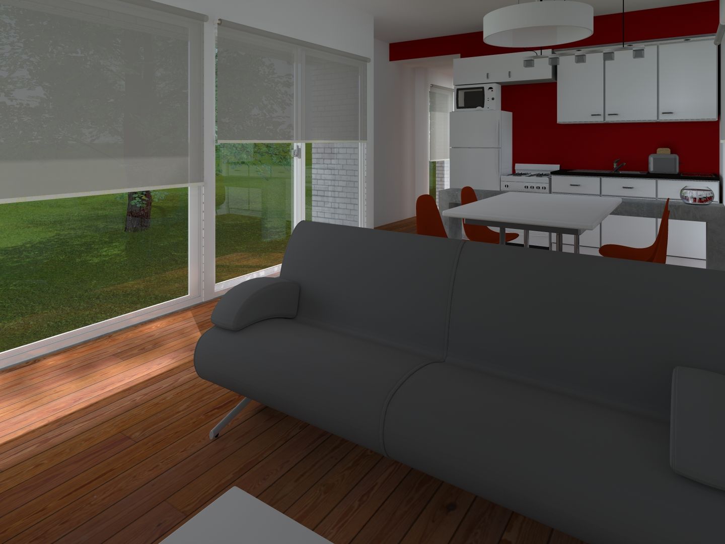 INTERIORES / VIVIENDA F / EDICION CAPSULA / TU CASA homify Salas modernas