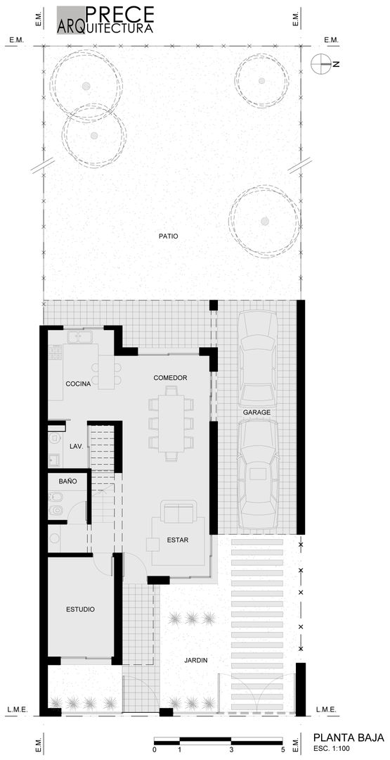 modern door Prece Arquitectura, Modern