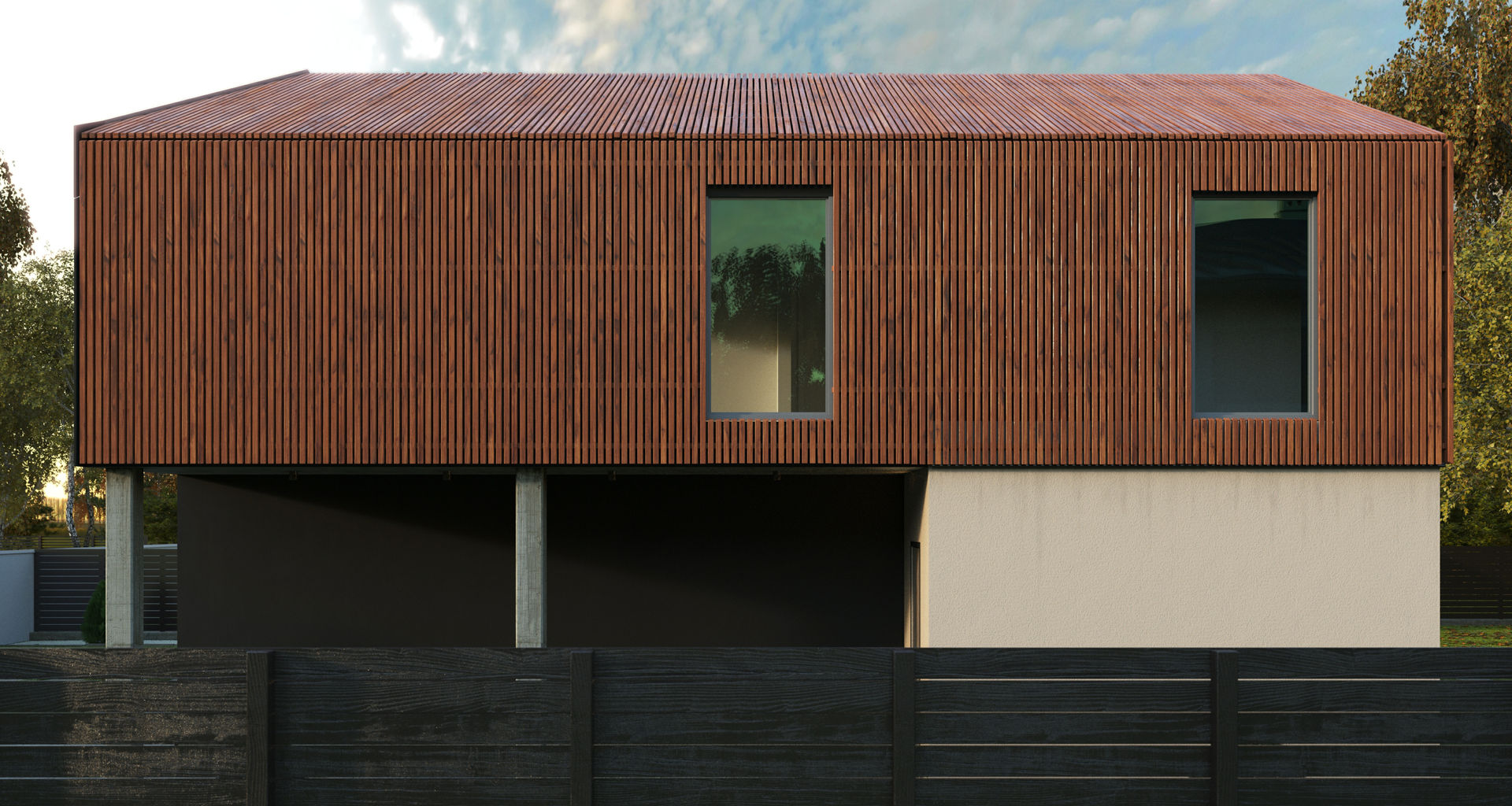 GR-4 HOUSE, Grynevich Architects Grynevich Architects Casas de estilo minimalista Derivados de madera Transparente