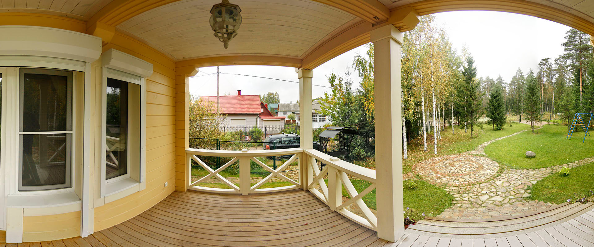 Загородный дом из клееного бруса, Дмитрий Кругляк Дмитрий Кругляк Rustic style houses