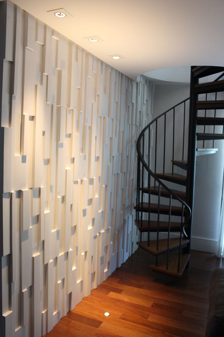 Cobertura Moema, Concept Engenharia + Design Concept Engenharia + Design Modern living room Stone