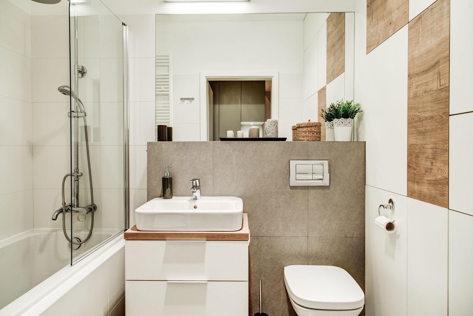 2-pokojowy apartamencik, Perfect Space Perfect Space Phòng tắm phong cách hiện đại