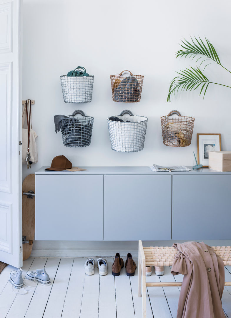 Organize your hallway with Korbo Korbo Scandinavian style corridor, hallway& stairs Iron/Steel Storage,Kidsroom,baskets,wallmountable,organization,hall,hallway,Storage