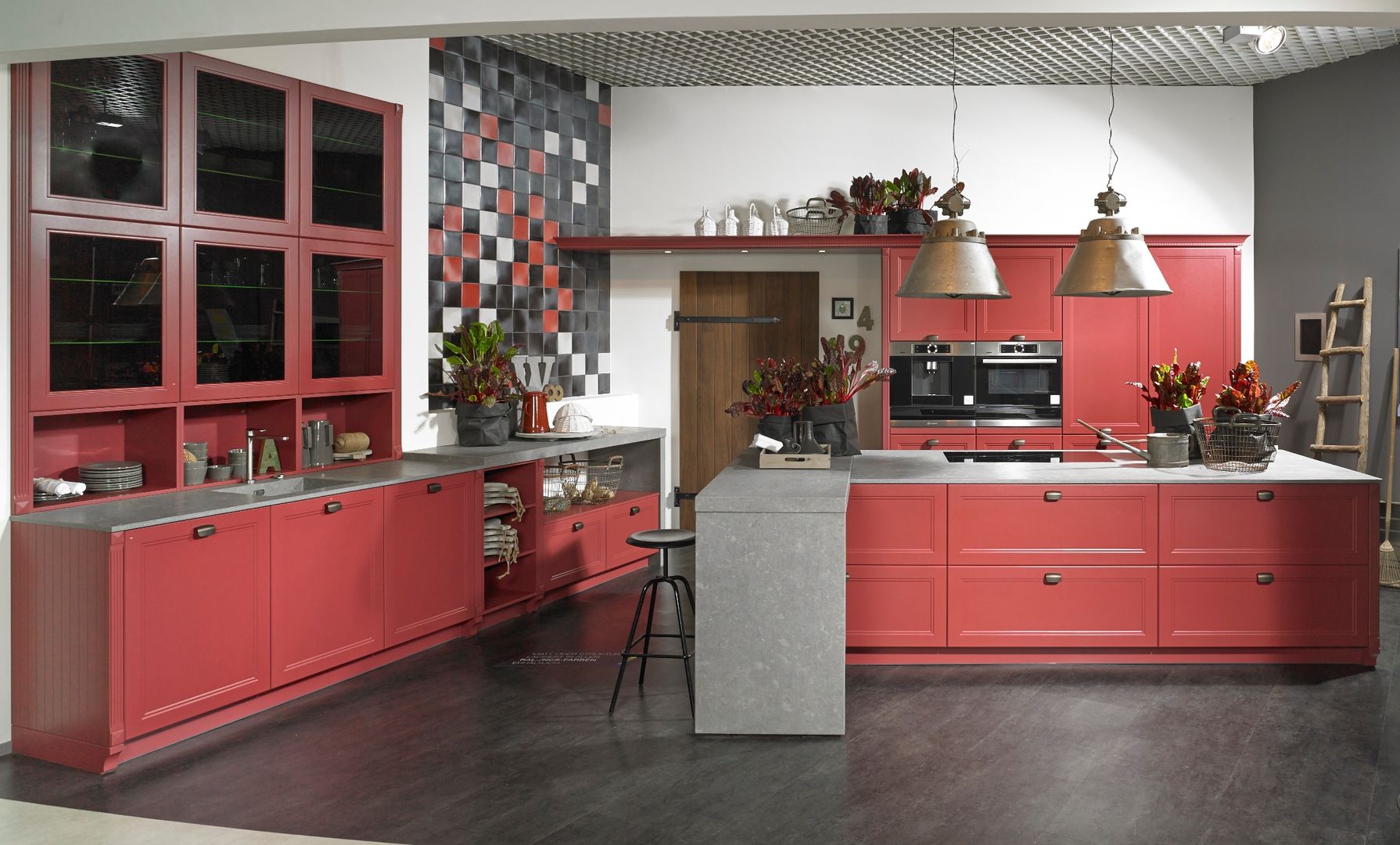 KOW Hausfair ALNO AG , ALNO North America ALNO North America Country style kitchen Wood Wood effect Cabinets & shelves